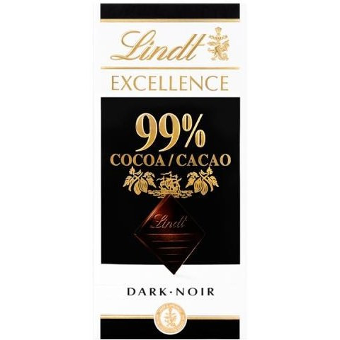 شکلات تخته ای تلخ ۹۹%سوئیسی لینت lindt cocoa