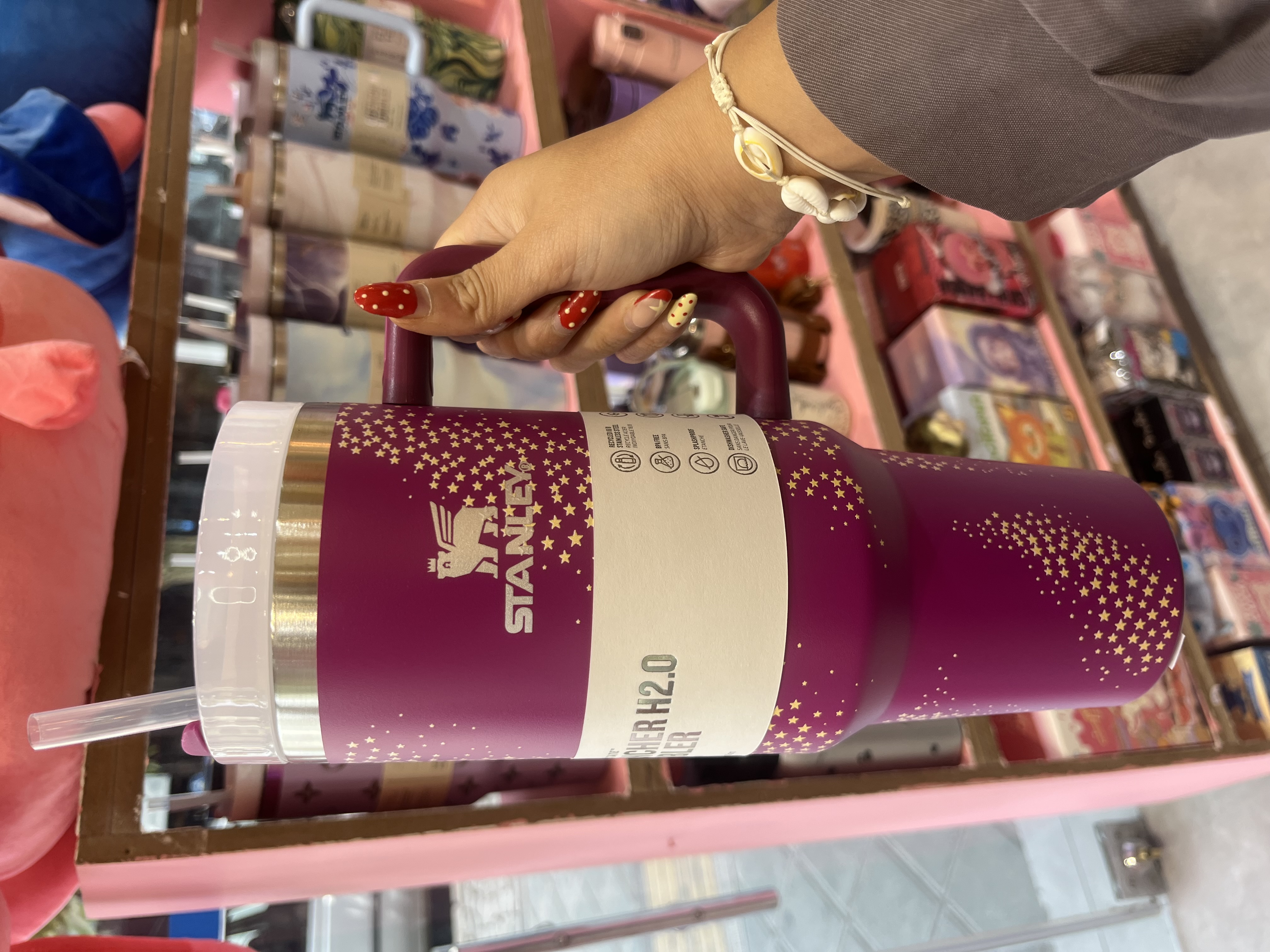 تراول ماگ استنلی اورجینال  طرح باربی  1.18L