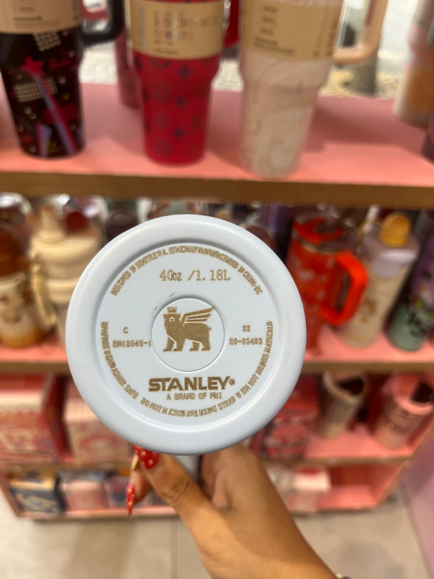 تراول ماگ استنلی اورجینال طرح گلدار ابی 1.18L
