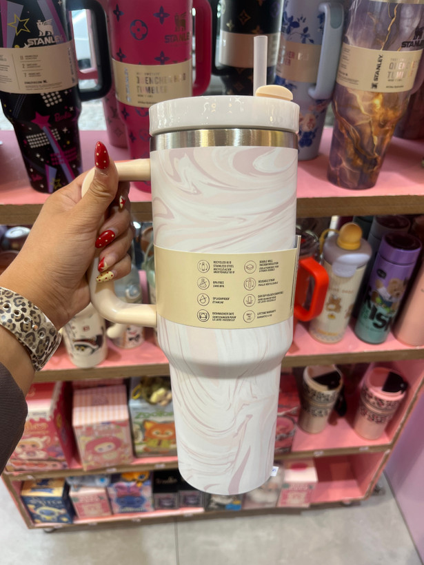 تراول ماگ استنلی اورجینال طرح ابروبادی 1.18L