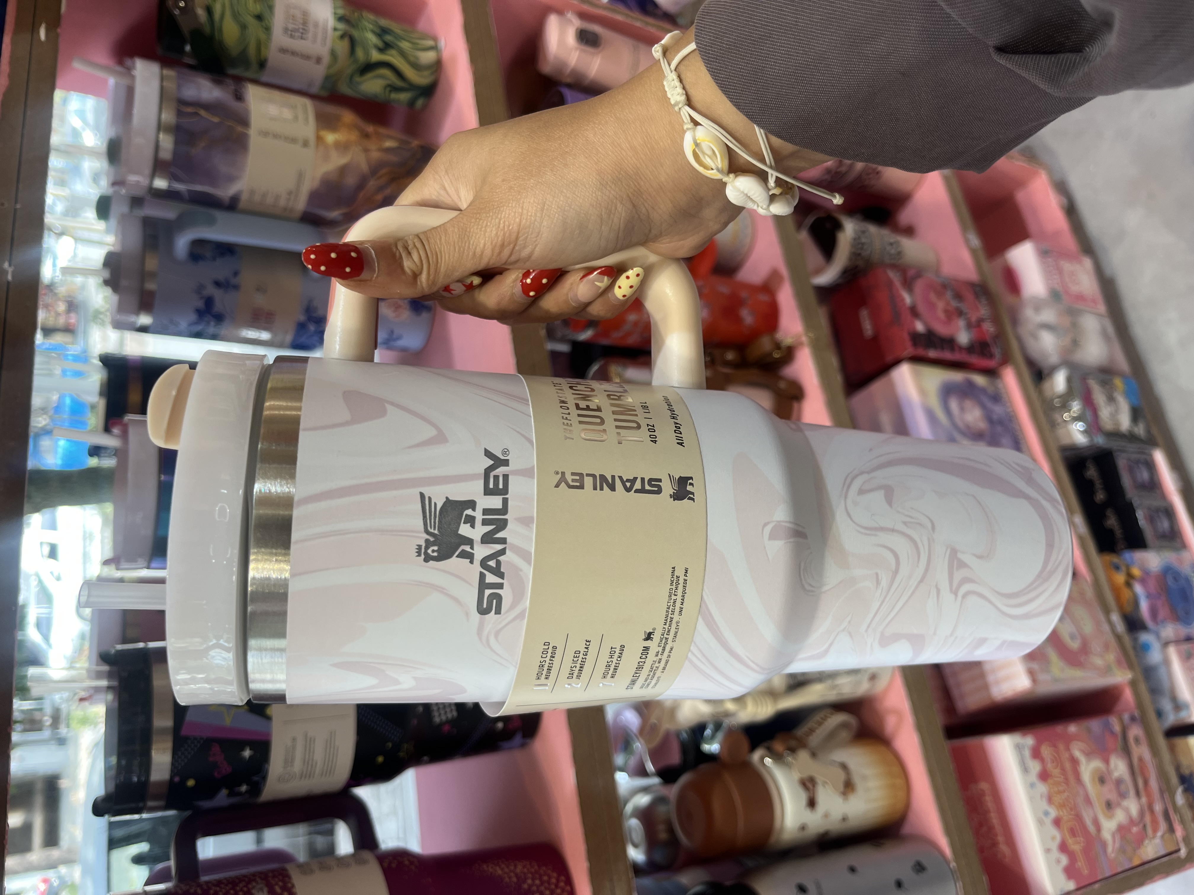 تراول ماگ استنلی اورجینال طرح ابروبادی  1.18L