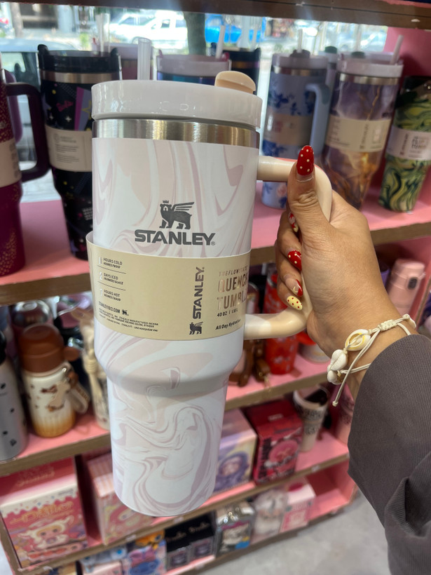 تراول ماگ استنلی اورجینال طرح ابروبادی 1.18L