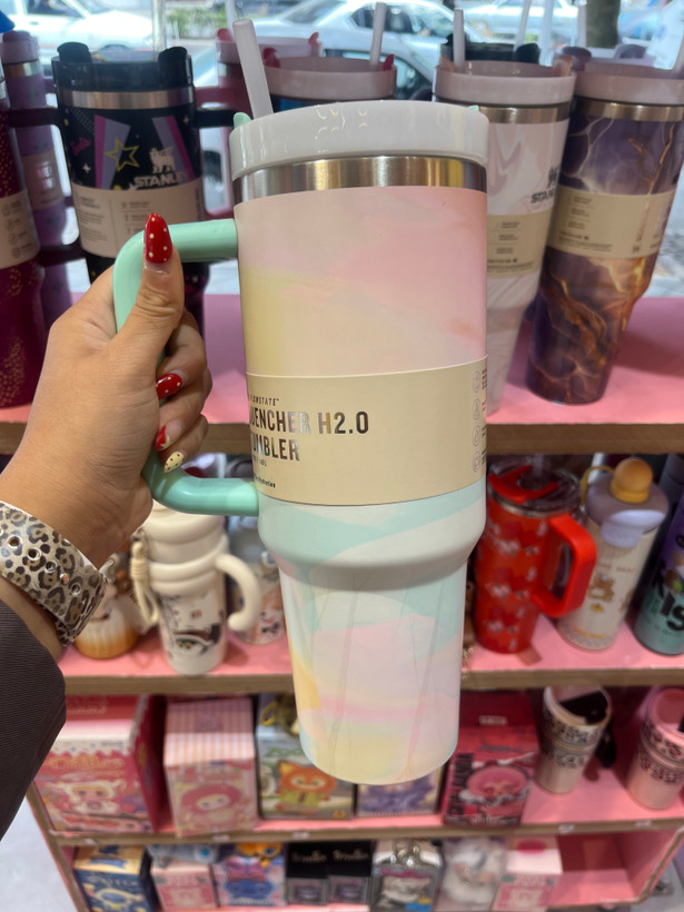 تراول ماگ استنلی اورجینال طرح ابروبادی 1.18L