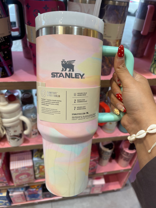 تراول ماگ استنلی اورجینال طرح ابروبادی 1.18L