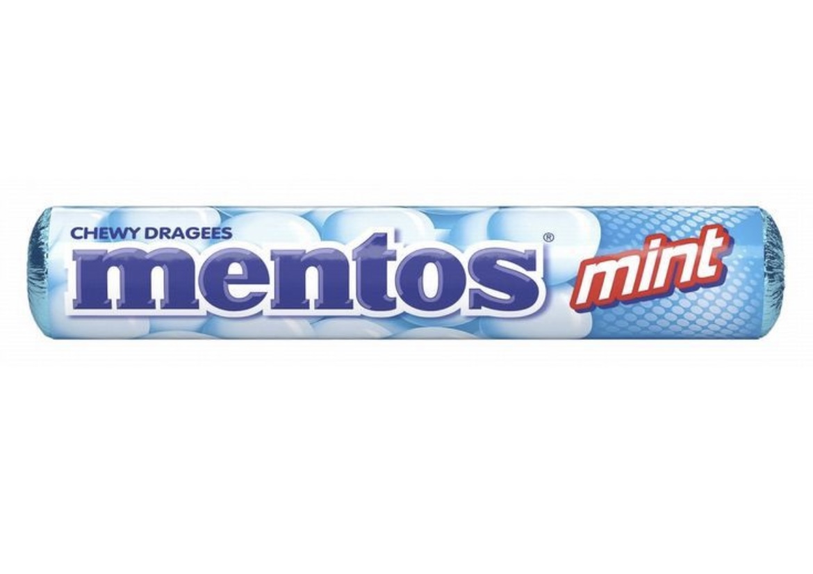 آبنبات منتوسmentos رولی ۲۹ گرمی طعم نعنا