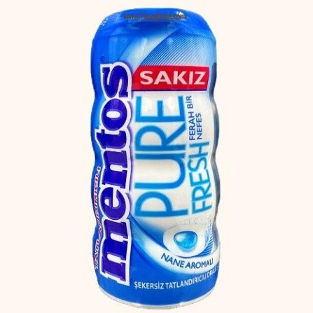 آدامس مغزدار بدون قند منتوس با طعم اوکالیپتوس Mentos Sakiz Nane Aromali وزن 30 گرم