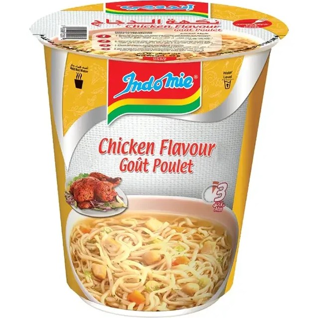 نودل ليوانی اندومی مرغ 60 گرم INDOMIE مدل chicken Flavor