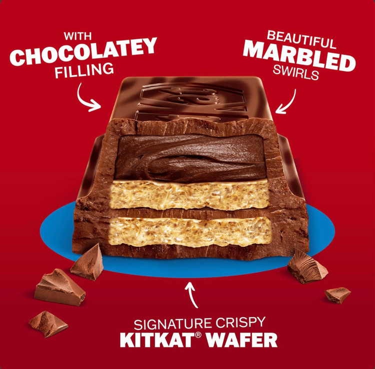 شکلات تخته ای دبل چاکلت کیت کت kit kat double chocolate