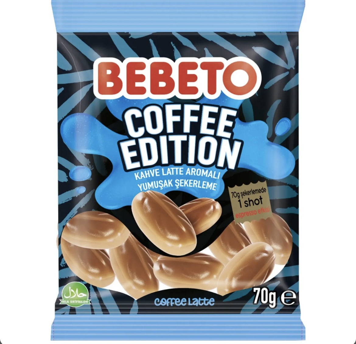 پاستیل قهوه لاته  ببتو 80 گرمیbebeto latte