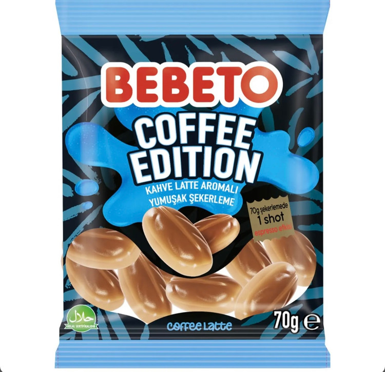 پاستیل قهوه لاته ببتو 80 گرمیbebeto latte