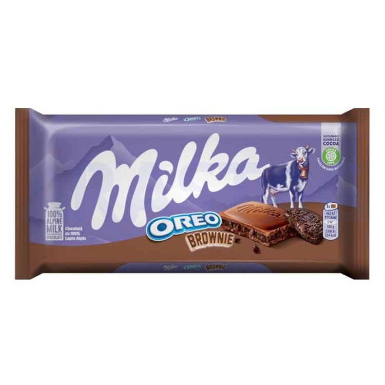 شکلات تخته ای اورئو شکلاتی میلکا 100 گرمی oreo